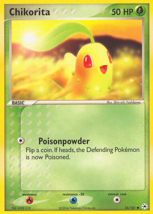 Chikorita – Hidden Legends 55/101 Pokémon card
