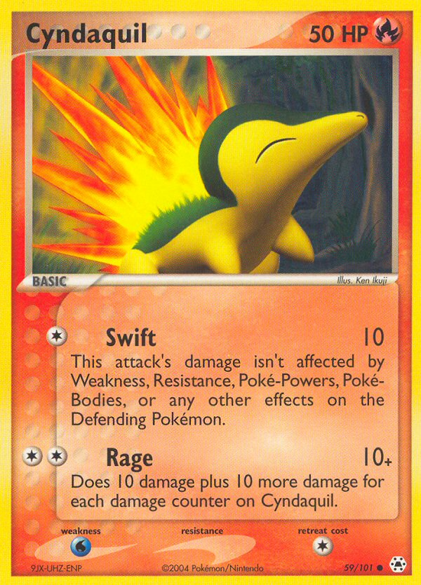 Cyndaquil – Hidden Legends 59/101 Pokémon card