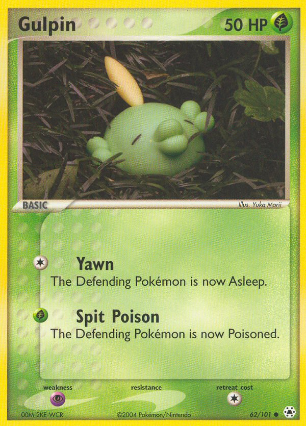Gulpin – Hidden Legends 62/101 Pokémon card