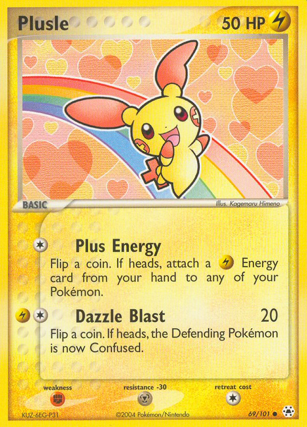 Plusle – Hidden Legends 69/101 Pokémon card