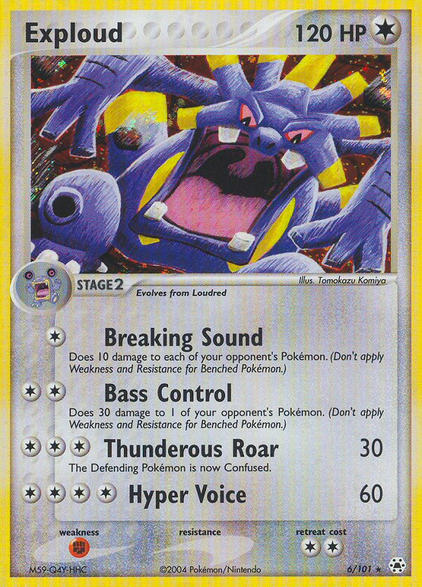 Exploud – Hidden Legends 6/101 Pokémon card