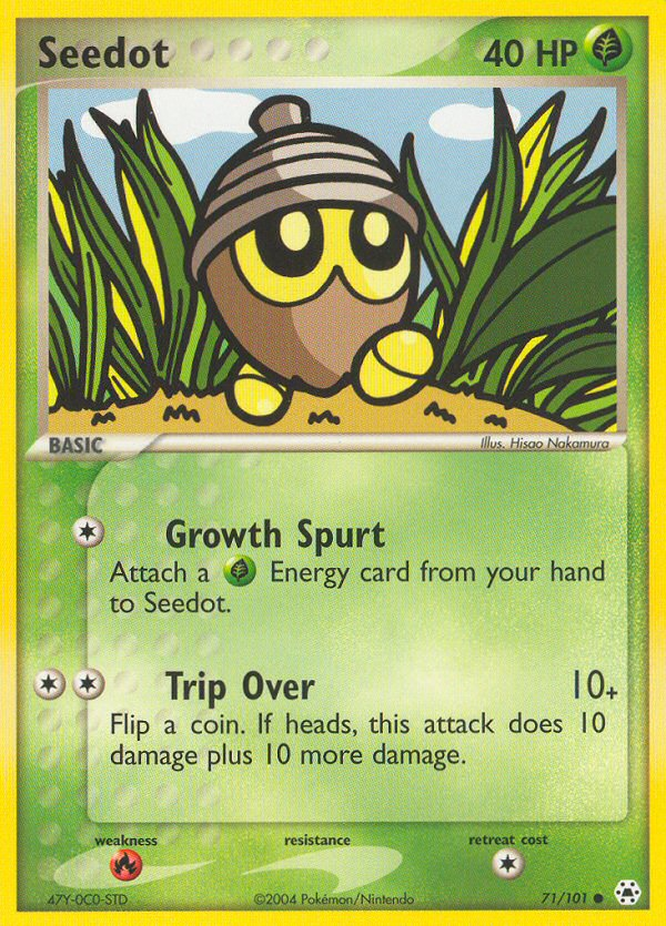 Seedot – Hidden Legends 71/101 Pokémon card