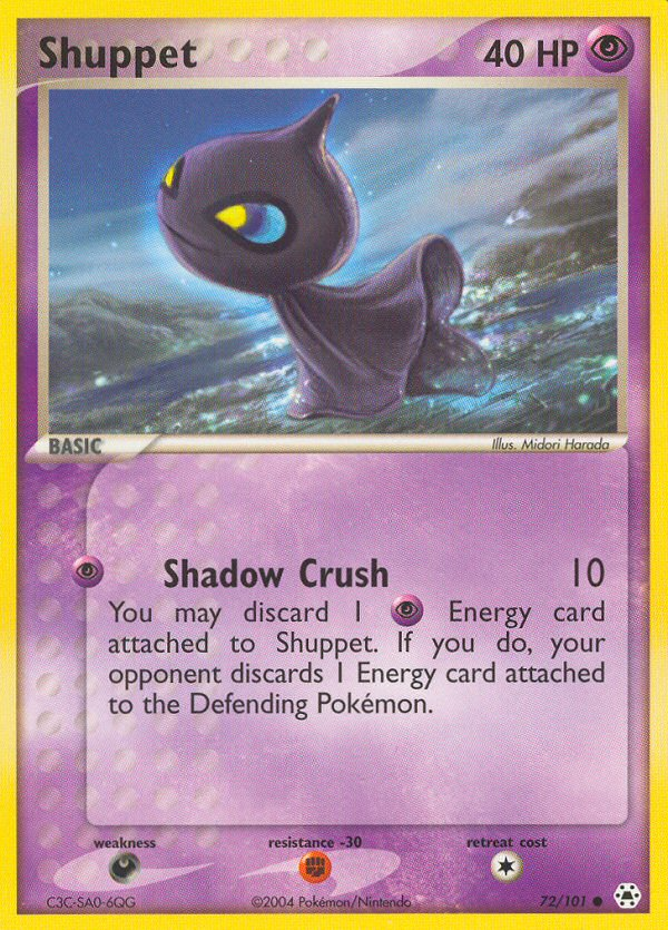 Shuppet – Hidden Legends 72/101 Pokémon card
