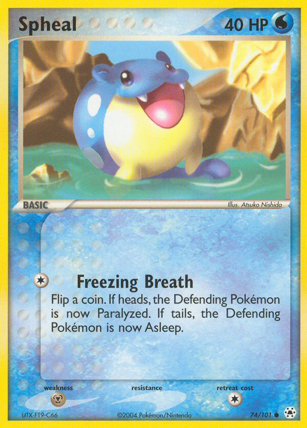 Spheal – Hidden Legends 74/101 Pokémon card