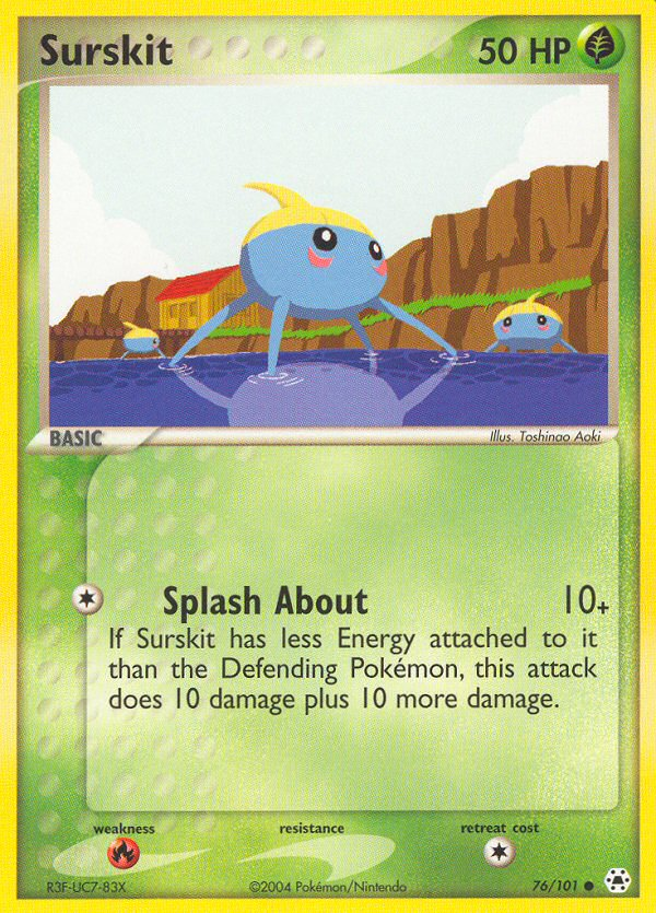 Surskit – Hidden Legends 76/101 Pokémon card