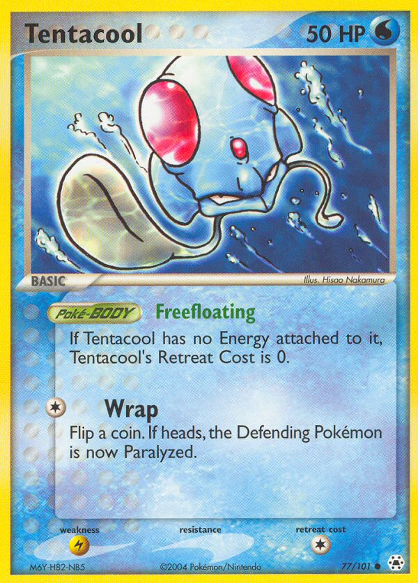 Tentacool – Hidden Legends 77/101 Pokémon card
