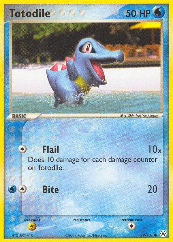 Totodile – Hidden Legends 79/101 Pokémon card