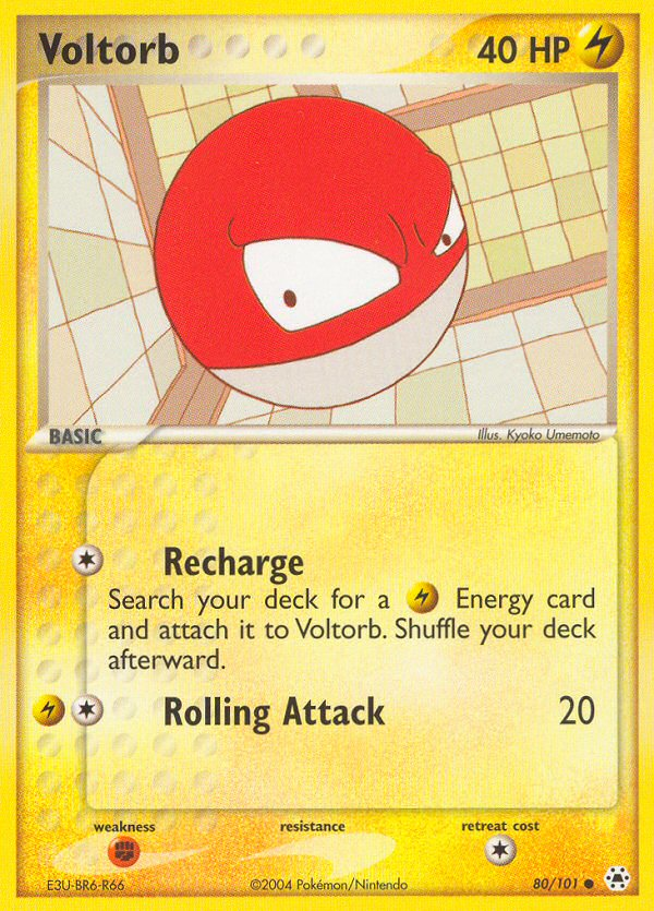 Voltorb – Hidden Legends 80/101 Pokémon card