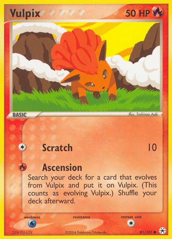 Vulpix – Hidden Legends 81/101 Pokémon card