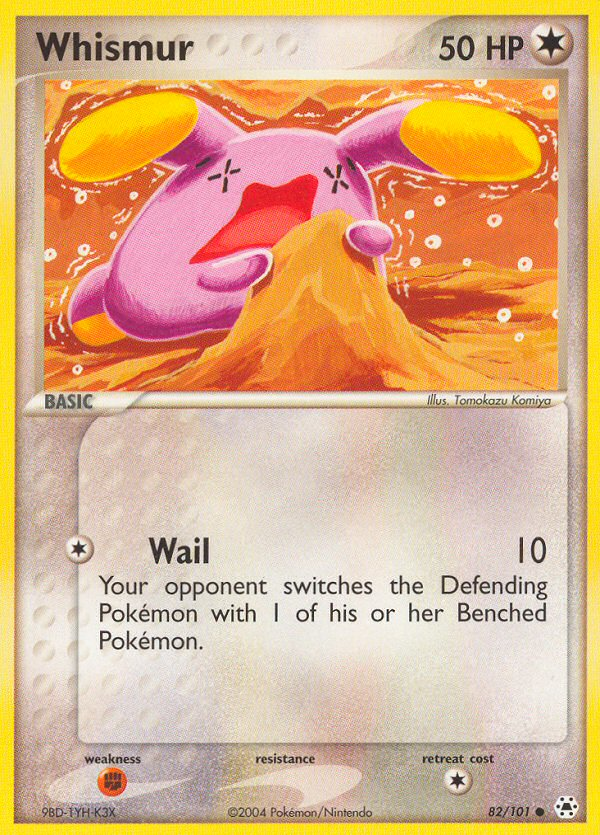 Whismur – Hidden Legends 82/101 Pokémon card