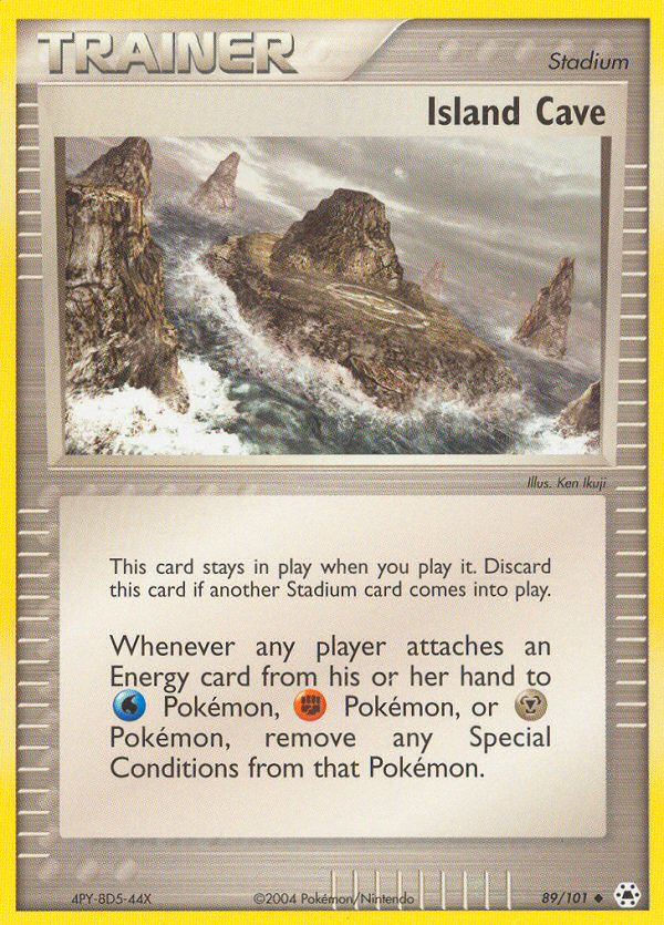 Island Cave – Hidden Legends 89/101 Pokémon card