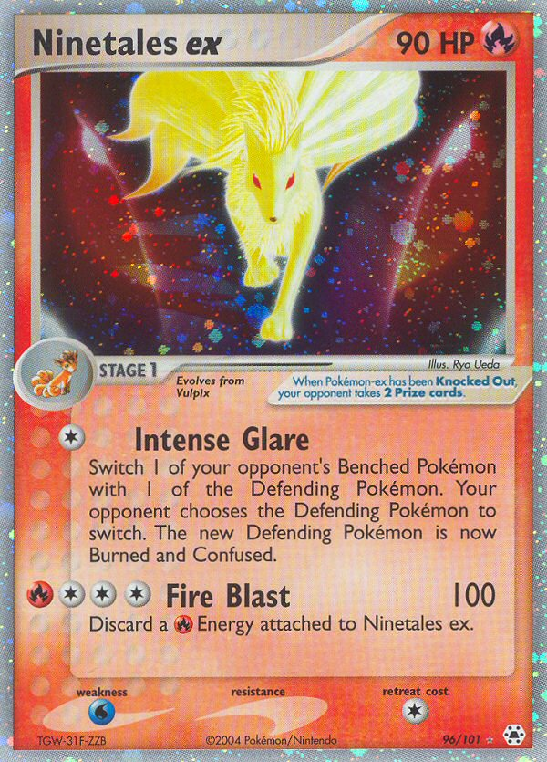 Ninetales ex – Hidden Legends 96/101 Pokémon card