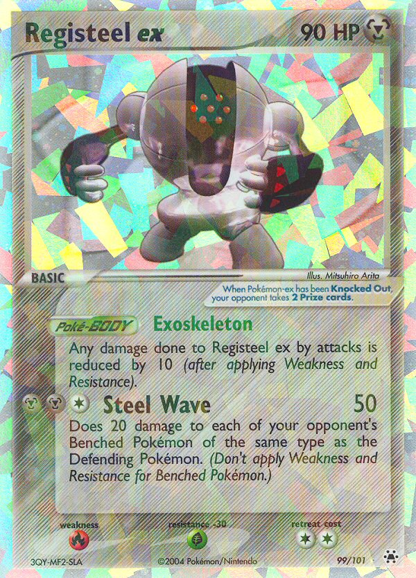 Registeel ex – Hidden Legends 99/101 Pokémon card