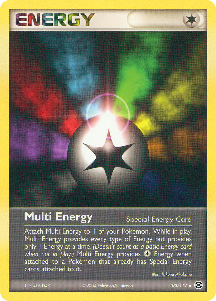 Multi Energy – FireRed & LeafGreen 103/112 Pokémon card