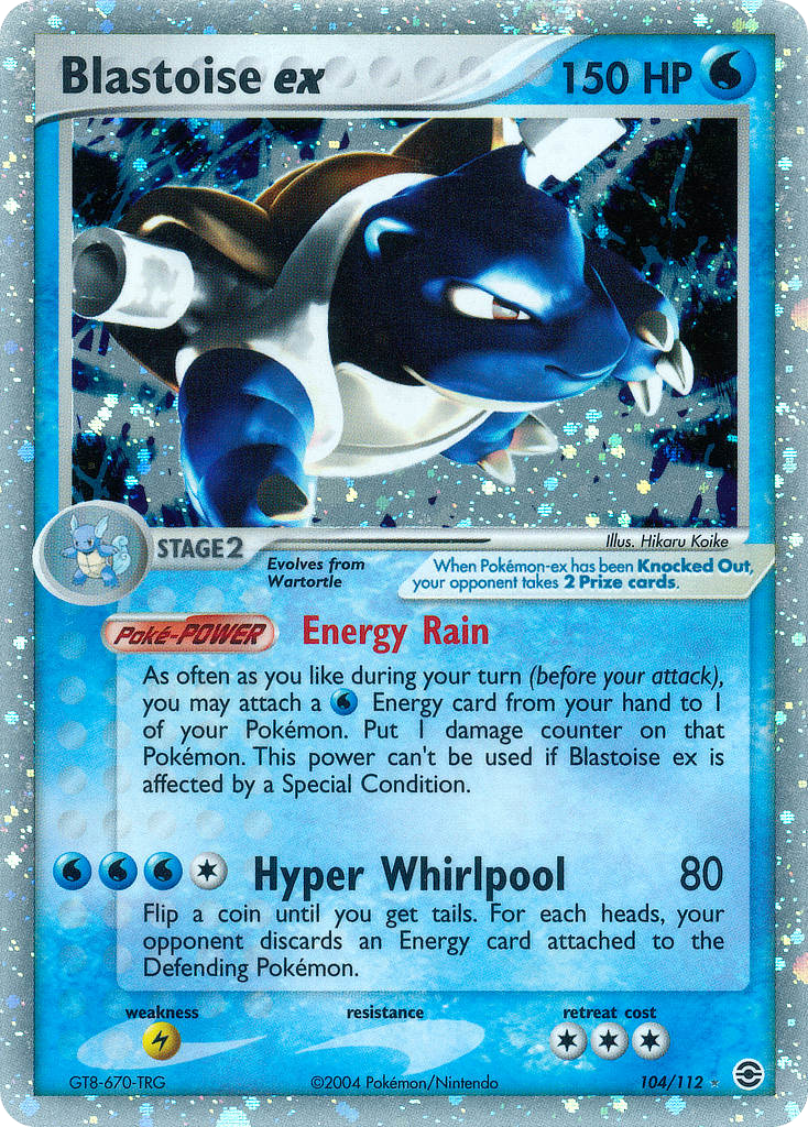 Blastoise ex – FireRed & LeafGreen 104/112 Pokémon card