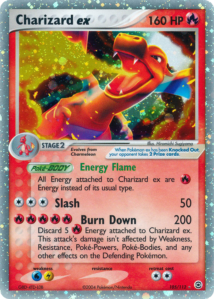Charizard ex – FireRed & LeafGreen 105/112 Pokémon card