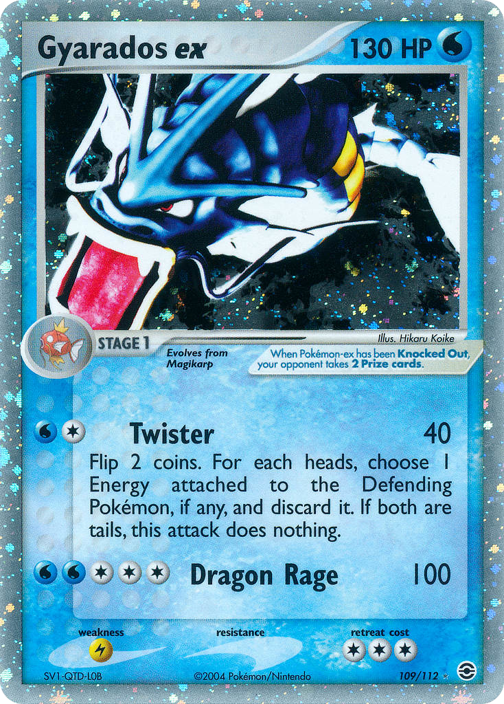 Gyarados ex – FireRed & LeafGreen 109/112 Pokémon card