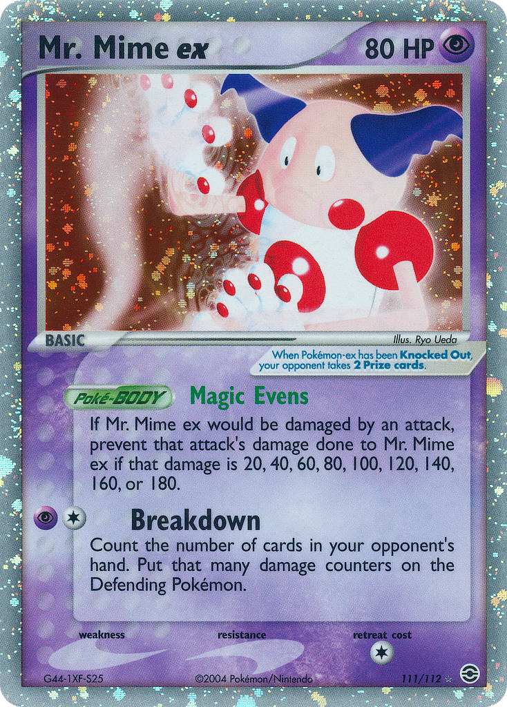 Mr. Mime ex – FireRed & LeafGreen 111/112 Pokémon card