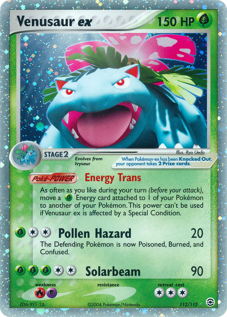 Venusaur ex – FireRed & LeafGreen 112/112 Pokémon card