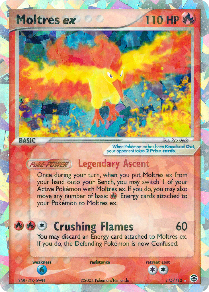 Moltres ex – FireRed & LeafGreen 115/112 Pokémon card