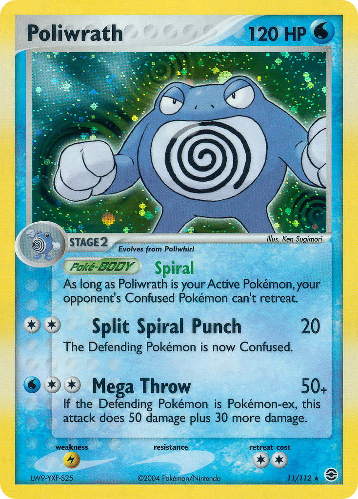 Poliwrath – FireRed & LeafGreen 11/112 Pokémon card