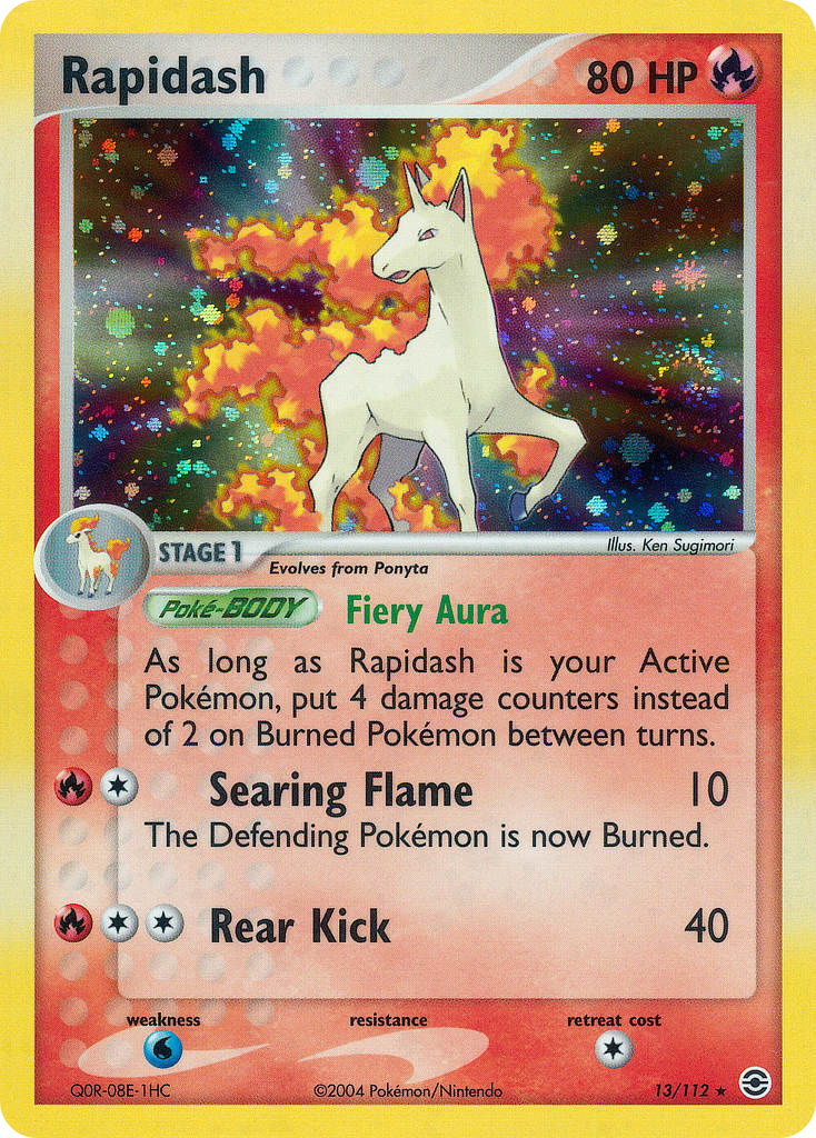 Rapidash – FireRed & LeafGreen 13/112 Pokémon card