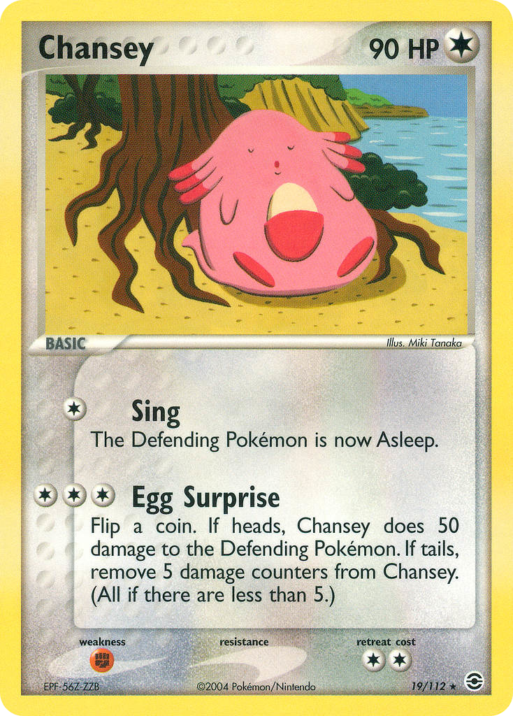 Chansey – FireRed & LeafGreen 19/112 Pokémon card