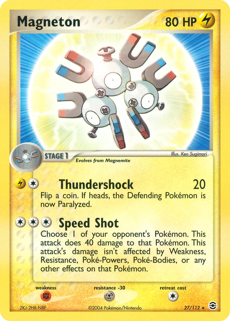 Magneton – FireRed & LeafGreen 27/112 Pokémon card