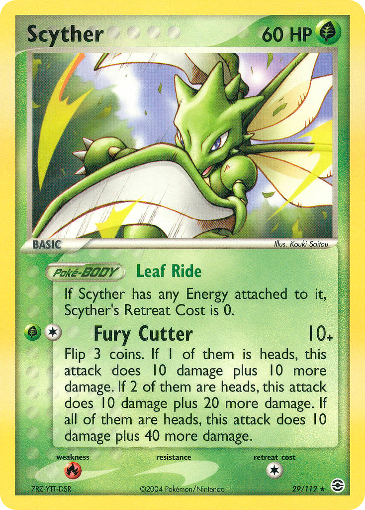 Scyther – FireRed & LeafGreen 29/112 Pokémon card