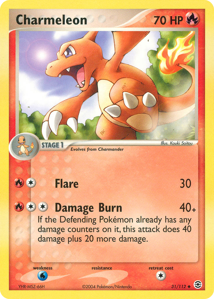 Charmeleon – FireRed & LeafGreen 31/112 Pokémon card