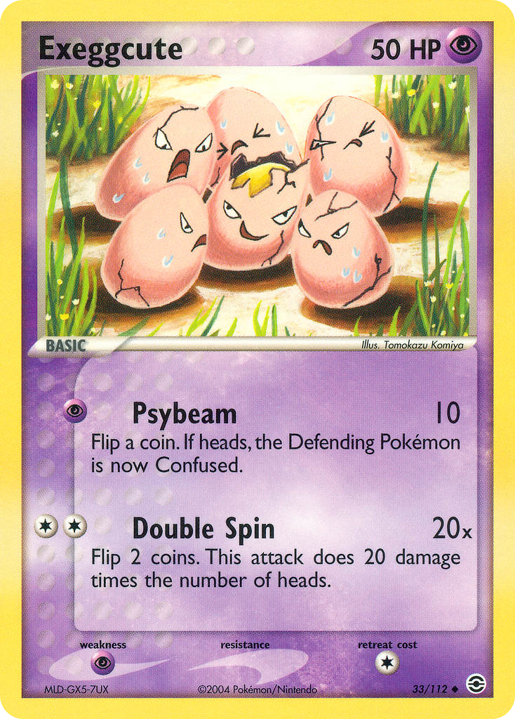 Exeggcute – FireRed & LeafGreen 33/112 Pokémon card