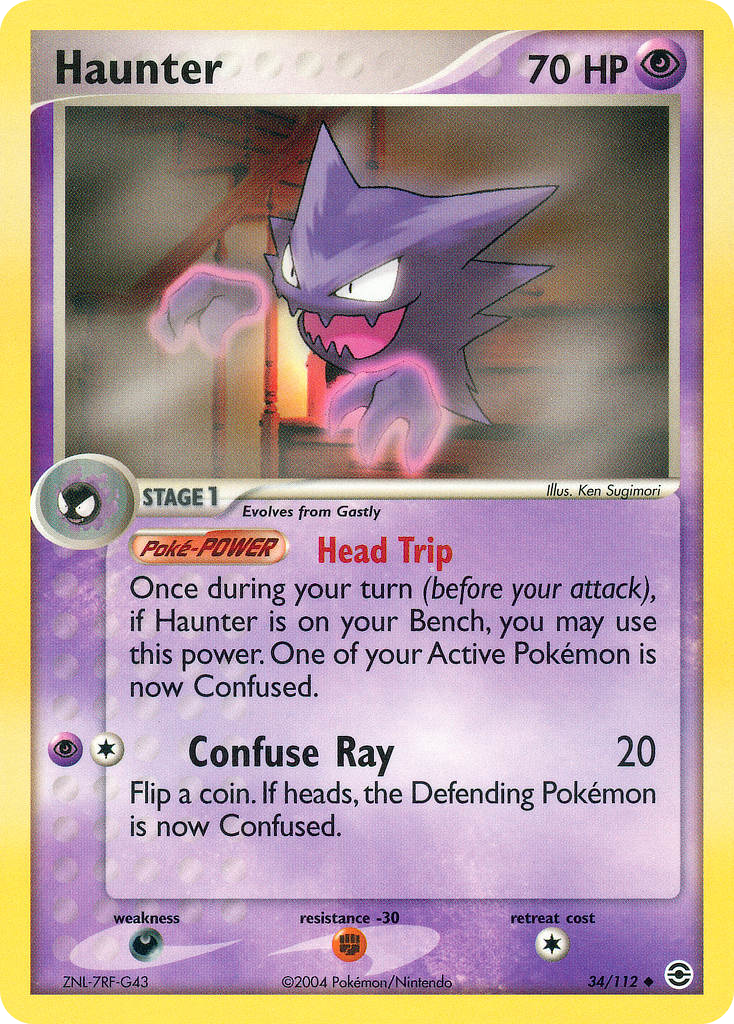 Haunter – FireRed & LeafGreen 34/112 Pokémon card