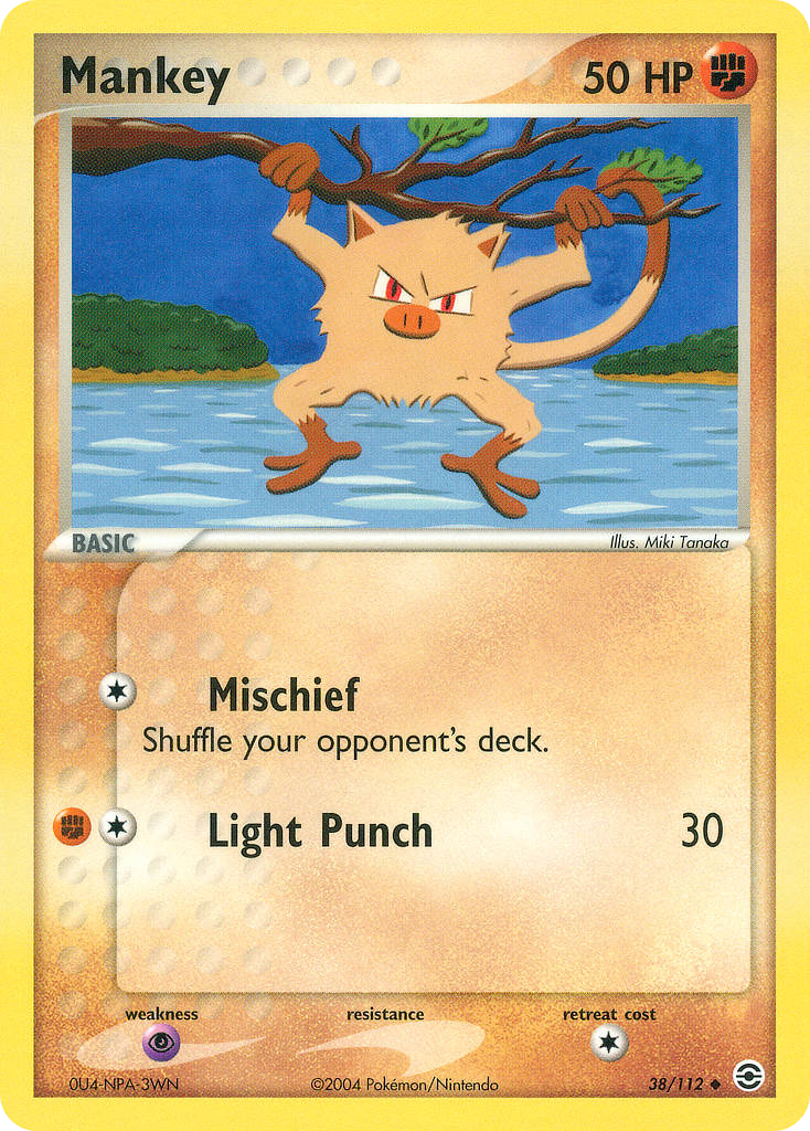 Mankey – FireRed & LeafGreen 38/112 Pokémon card