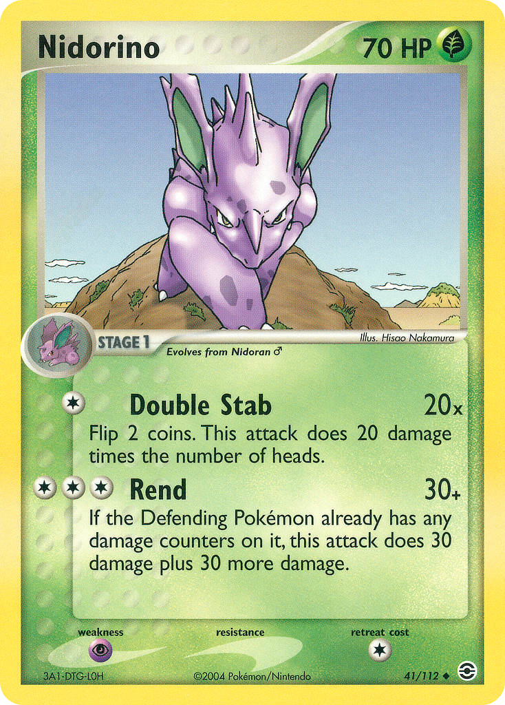 Nidorino – FireRed & LeafGreen 41/112 Pokémon card