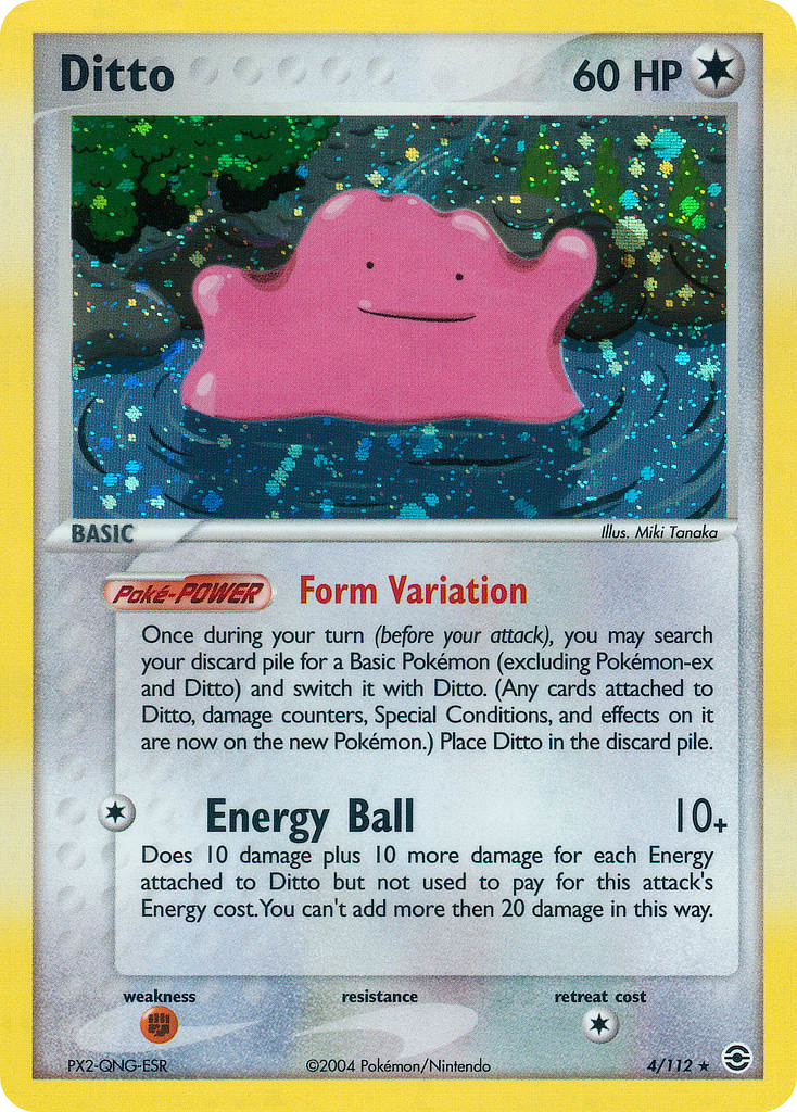 Ditto – FireRed & LeafGreen 4/112 Pokémon card