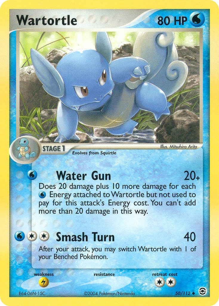 Wartortle – FireRed & LeafGreen 50/112 Pokémon card