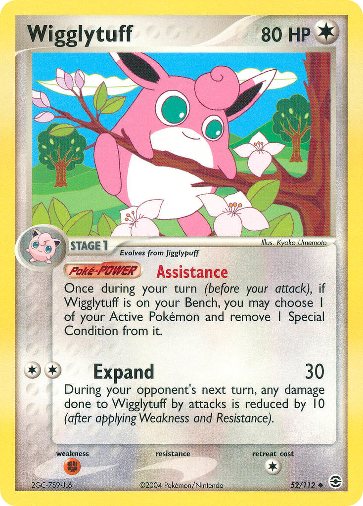 Wigglytuff – FireRed & LeafGreen 52/112 Pokémon card