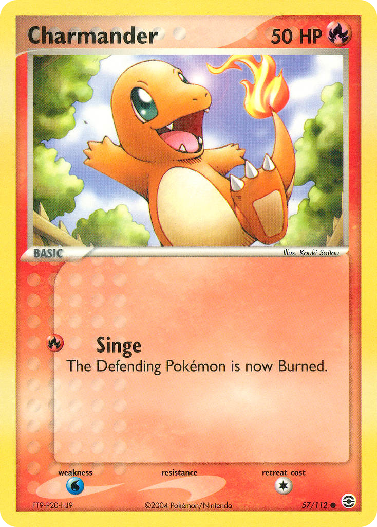 Charmander – FireRed & LeafGreen 57/112 Pokémon card