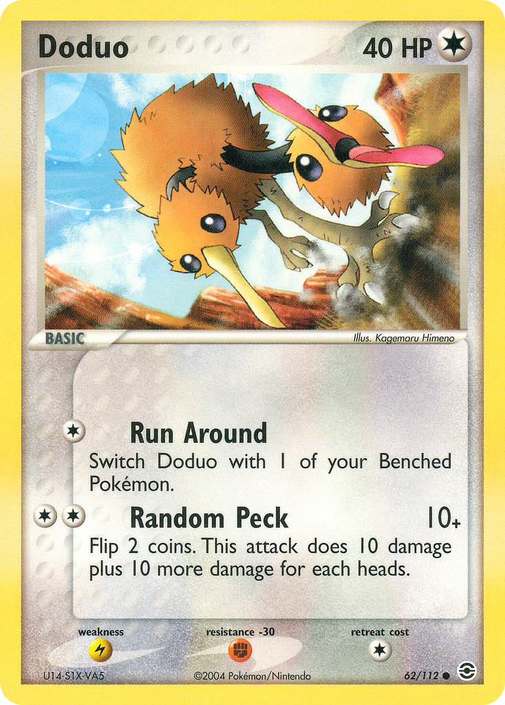Doduo – FireRed & LeafGreen 62/112 Pokémon card