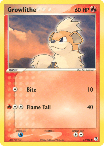 Growlithe - FireRed & LeafGreen 64