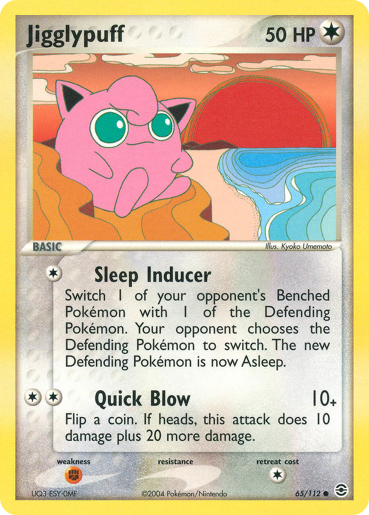 Jigglypuff – FireRed & LeafGreen 65/112 Pokémon card