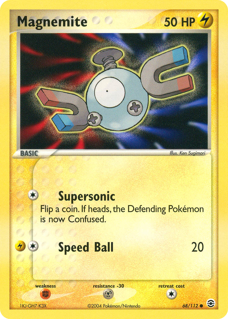 Magnemite – FireRed & LeafGreen 68/112 Pokémon card