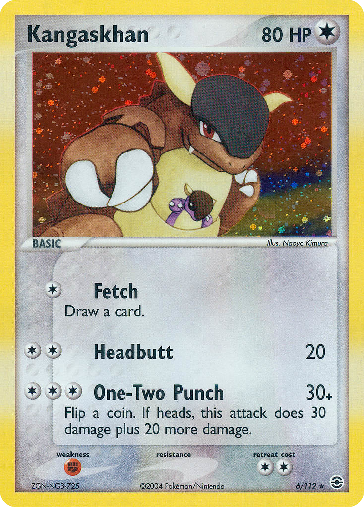 Kangaskhan – FireRed & LeafGreen 6/112 Pokémon card