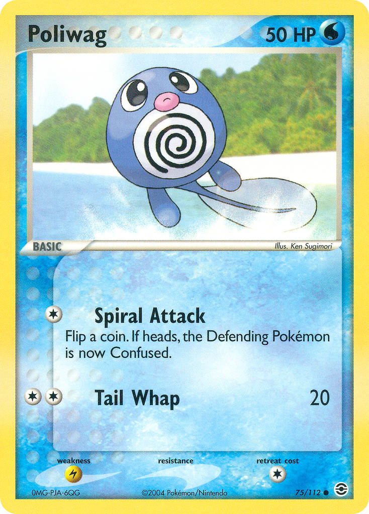 Poliwag – FireRed & LeafGreen 75/112 Pokémon card