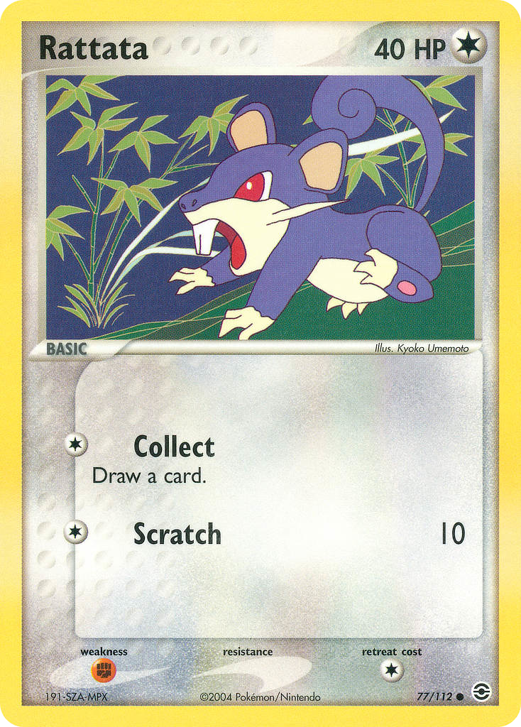 Rattata – FireRed & LeafGreen 77/112 Pokémon card