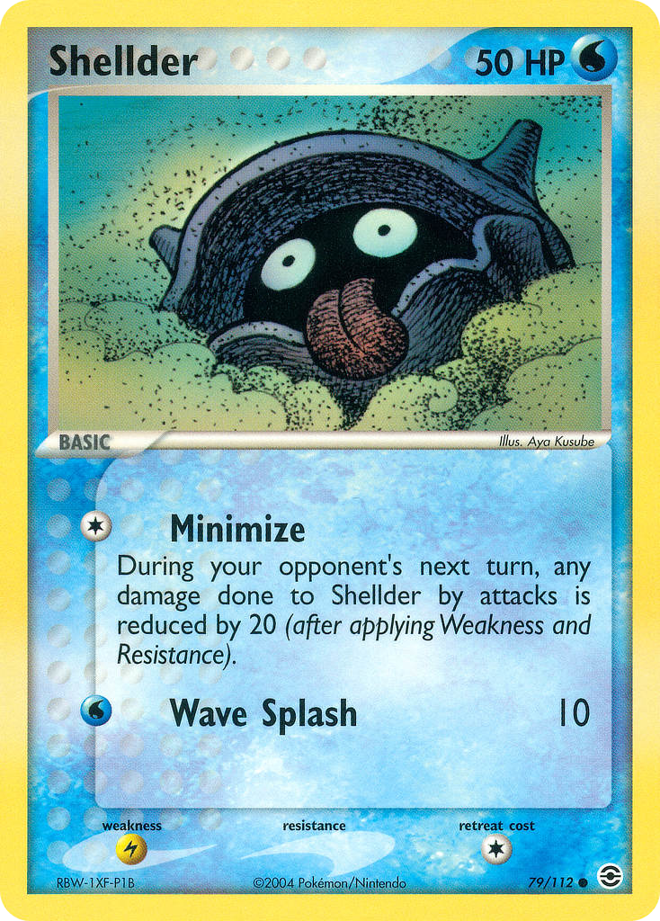 Shellder – FireRed & LeafGreen 79/112 Pokémon card