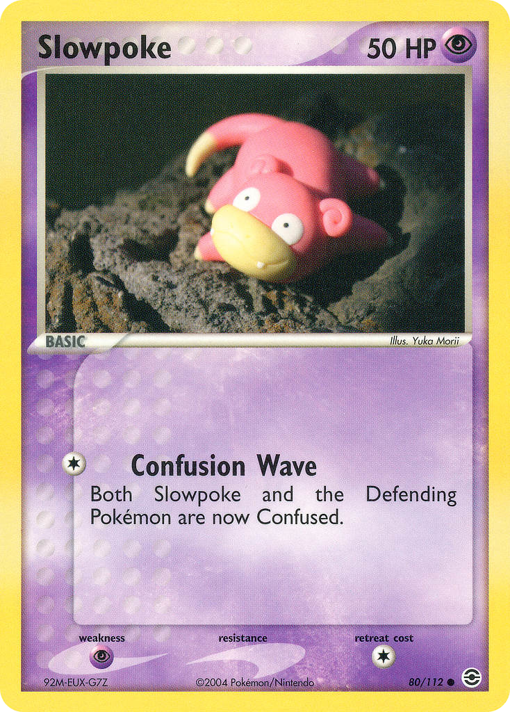 Slowpoke – FireRed & LeafGreen 80/112 Pokémon card