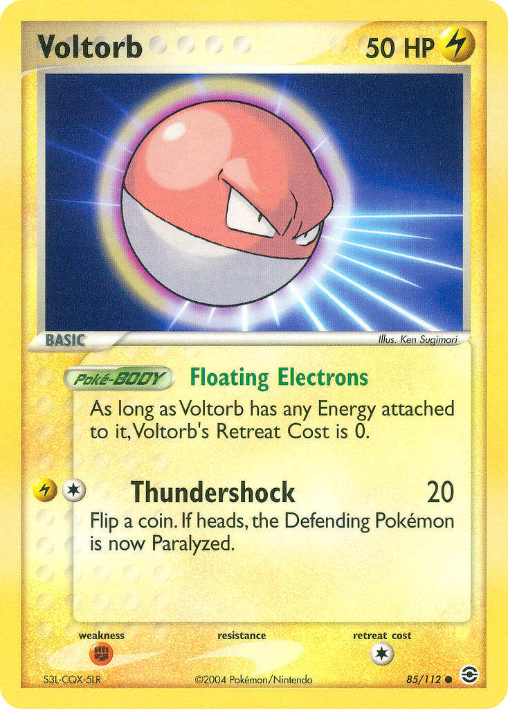 Voltorb – FireRed & LeafGreen 85/112 Pokémon card