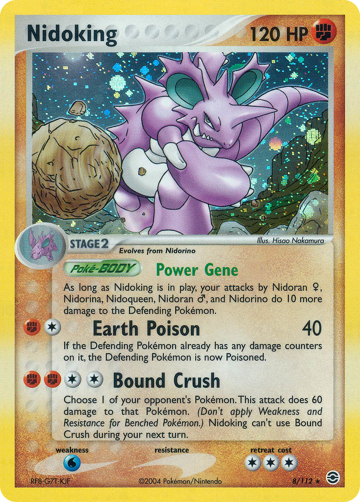 Nidoking – FireRed & LeafGreen 8/112 Pokémon card