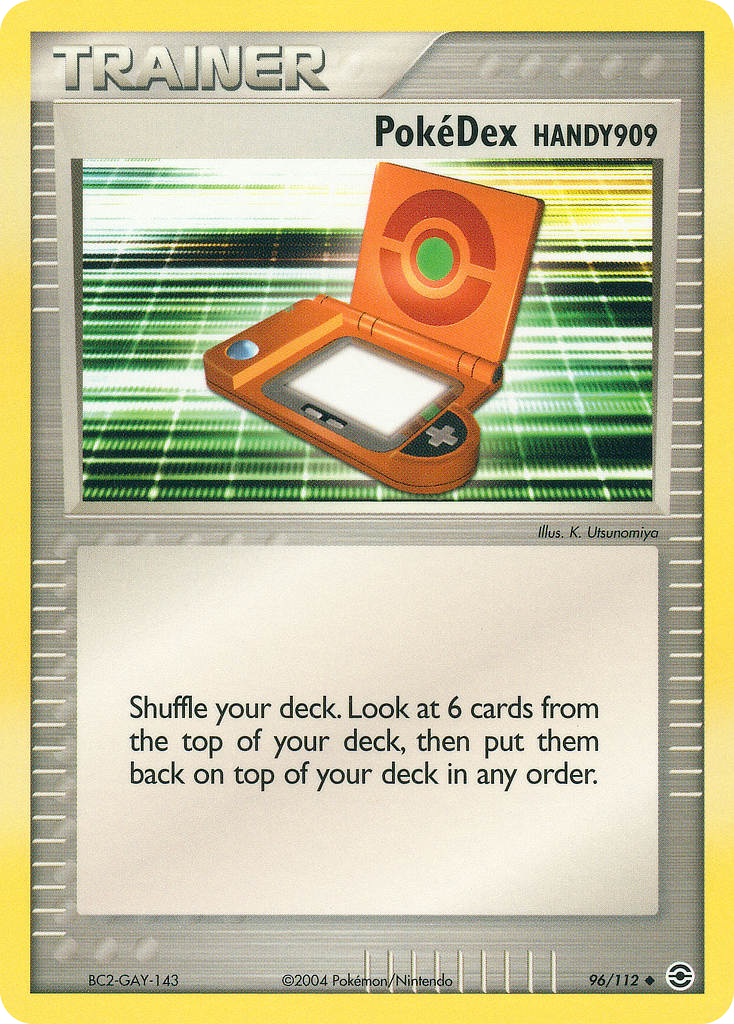 PokéDex HANDY909 – FireRed & LeafGreen 96/112 Pokémon card